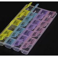 Translucent 28-Compartment Pill Box